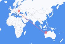 Flyreiser fra Ny mann, Australia til București, Romania