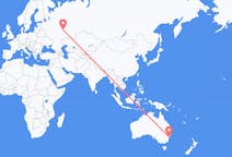 Vluchten van Sydney, Australië naar Kazan, Rusland