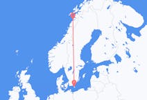 Vluchten van Bornholm naar Bodø