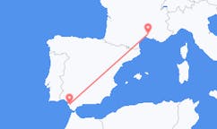 Fly fra Nîmes til Jerez de la Frontera