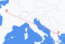 出发地 希腊出发地 塞萨洛尼基目的地 法国图尔的航班