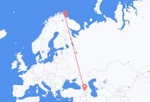 来自亚美尼亚出发地 葉里溫目的地 挪威希尔克内斯的航班
