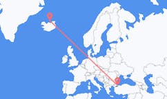 Voli da Grimsey, Islanda ad Istanbul, Turchia