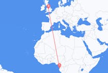 Flyreiser fra Libreville, Gabon til Birmingham, England