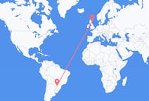 Flyreiser fra Foz do Iguaçu, Brasil til Aberdeen, Skottland