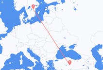 Flights from Kayseri, Turkey to Linköping, Sweden