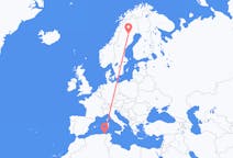 Flyrejser fra Annaba, Algeriet til Arvidsjaur, Sverige