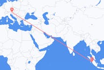 Flights from Padang, Indonesia to Klagenfurt, Austria