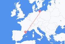Flights from Szczecin in Poland to Barcelona in Spain
