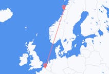 Lennot Sandnessjøenistä, Norja Lilleen, Ranska