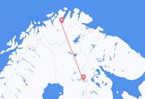 Vluchten van lakselv, Noorwegen naar Kuusamo, Finland