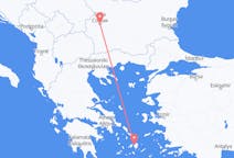 ブルガリアのソフィアからから、ギリシャのナクソス島までのフライト