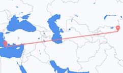 出发地 中国阿克苏市目的地 希腊卡尔帕索斯的航班