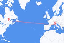 Flyg från Saguenay, Kanada till Pisa, Kanada