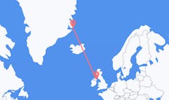 Flyg från Ittoqqortoormiit, Grönland till Belfast, Nordirland