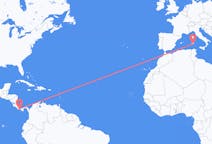 Flyreiser fra David, Chiriquí, Panama til Cagliari, Italia