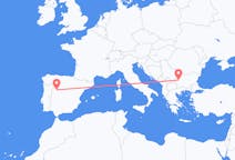 Flyg från Salamanca, Spanien till Sofia, Bulgarien