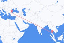Flyreiser fra Ko Samui, Thailand til Istanbul, Tyrkia
