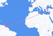 Flyreiser fra Georgetown, til Antalya