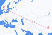 Flyreiser fra Chongqing, til Oslo