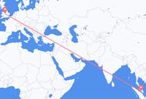 Flights from Malacca City, Malaysia to Birmingham, England