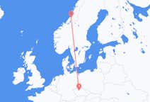 Flyg från Namsos till Prag
