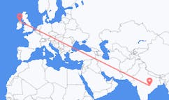 Flyreiser fra Raipur, India til Derry, Nord-Irland