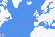 Flyrejser fra Cap-Haïtien, Haiti til Kajaani, Finland