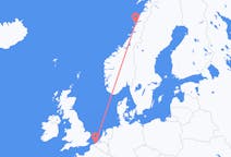 Flights from Sandnessjøen, Norway to Ostend, Belgium