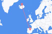 Flyreiser fra Madrid, Spania til Akureyri, Island