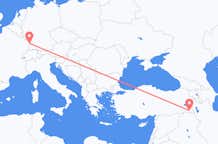 Flyrejser fra Hakkâri, Tyrkiet til Strasbourg, Frankrig