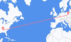 Flyrejser fra Birmingham, USA til Lodz, Polen
