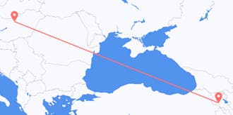 アルメニアからハンガリーへのフライト