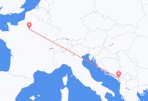 Flights from Podgorica, Montenegro to Paris, France