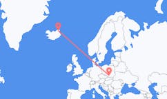 เที่ยวบิน จาก Thorshofn, ไอซ์แลนด์ ไปคราคูฟ, โปแลนด์