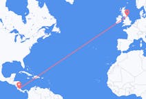 Flyreiser fra Tambor, Costa Rica til Durham, England, England