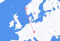 Flights from Salzburg, Austria to Bergen, Norway