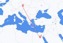 Flyrejser fra Sohag, Egypten til Wien, Østrig