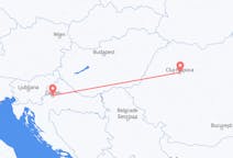 Flights from Zagreb, Croatia to Cluj-Napoca, Romania