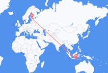 Flights from Praya, Lombok, Indonesia to Helsinki, Finland
