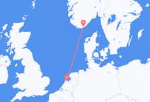 Flights from Amsterdam to Kristiansand