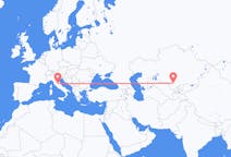 Flights from Turkistan to Perugia
