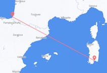 Flyreiser fra Cagliari, Italia til Biarritz, Frankrike