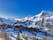 photo of panoramic view of the ski resort, les arcs 1950, French Alps.