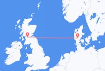 Loty z Billund, Dania z Glasgow, Szkocja