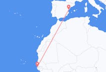 Vols de Banjul, Gambie vers Castelló de la Plana, Gambie