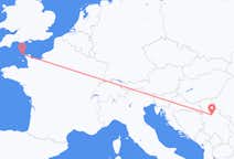 Flüge von Alderney, Guernsey nach Belgrad, Serbien
