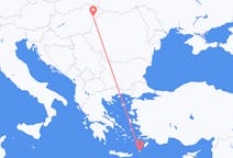 ハンガリーのデブレツェンから、ギリシャのカルパトス島までのフライト