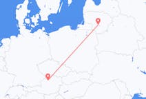 Flyg från Kaunas, Litauen till Linz, Österrike
