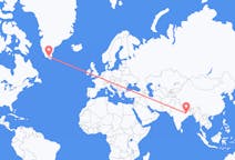 Flights from Ranchi, India to Narsarsuaq, Greenland